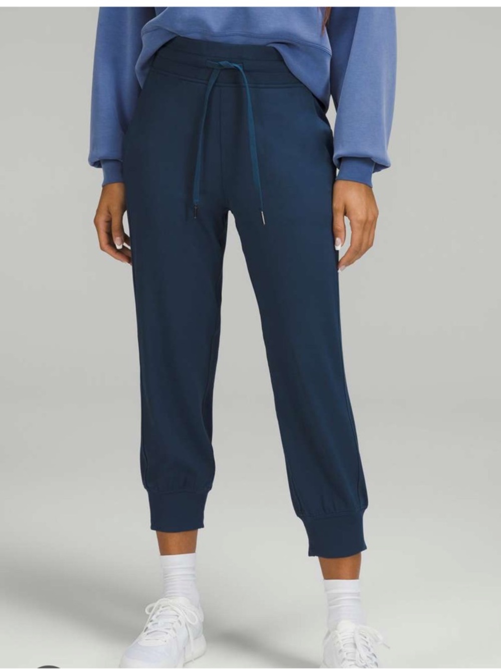 lululemon athletica Navy Drawstring Ankle Joggers